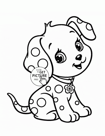 Puppy Printable - Coloring Pages for Kids and for Adults