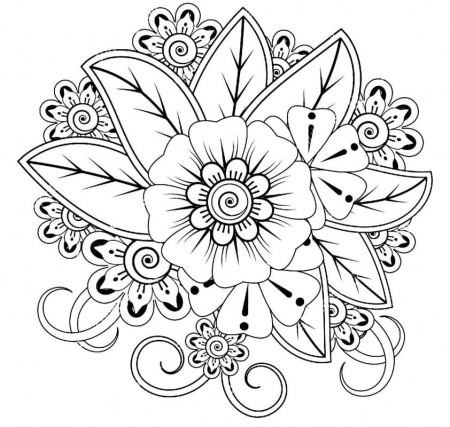 Mandala Flower Free Printable Coloring Page - Free Printable Coloring Pages  for Kids