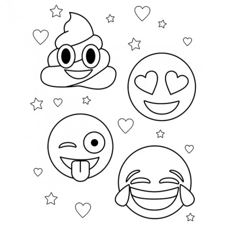 Super Cute Emoji Coloring Pages | Kids Activities Blog