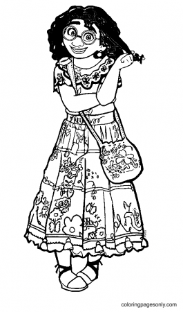 Beautiful Mirabel Coloring Pages - Encanto Coloring Pages - Coloring Pages  For Kids And Adults