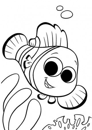 Finding Nemo coloring pages for kids, printable free | Nemo coloring pages,  Finding nemo coloring pages, Kids printable coloring pages