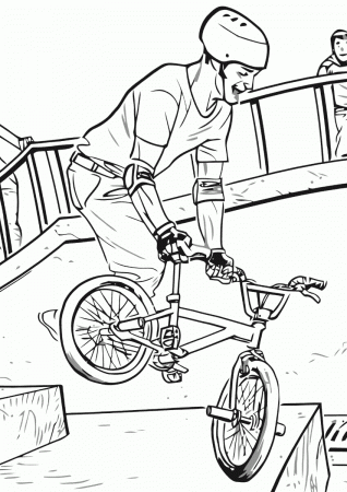 BMX coloring pages | Coloring pages to download and print