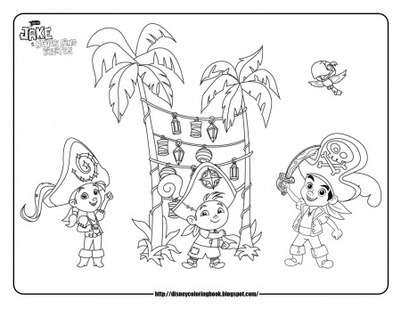 Jake and the Neverland Pirates 3: Free Disney Coloring Sheets | Team colors