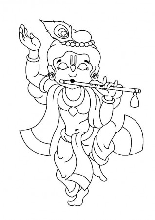 Lord Krishna: Pencil Sketches – A MYTHOLOGY BLOG