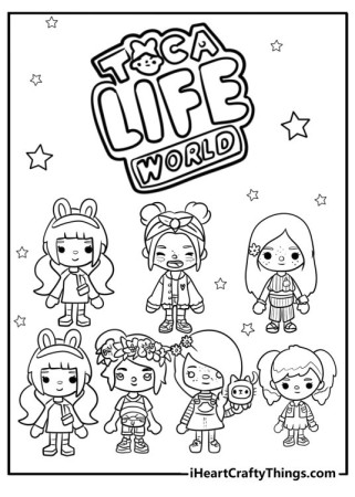 35+ Toca Boca Coloring Pages (Printable Free PDF)