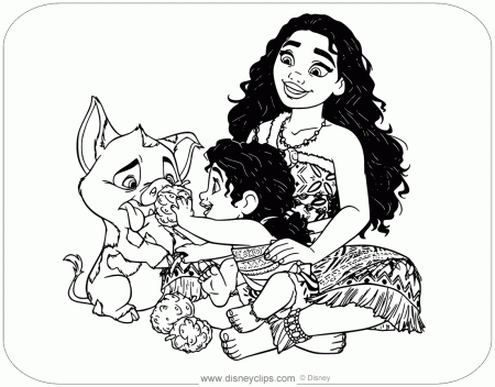 Moana 2 Coloring Pages (PDF Printables ...