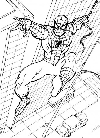 Free Printable Spiderman Coloring Pages - 1NZA