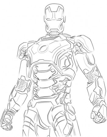 Drawing Iron Man #80696 (Superheroes) – Printable coloring pages
