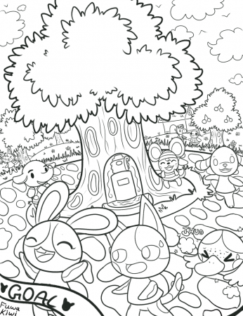 Animal Crossing - Coloring Pages for Kids and for Adults