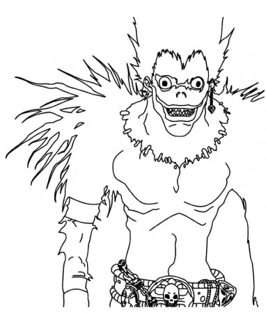 ryuk 3 Coloring Page - Anime Coloring Pages