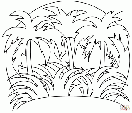 Rainforest coloring page | Free Printable Coloring Pages