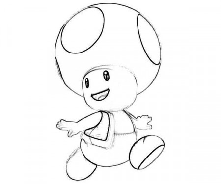 Toad From Mario Coloring Pages - Get Coloring Pages