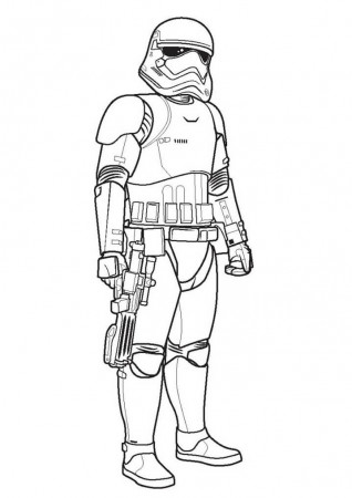 Stormtrooper 1 Coloring Page - Free Printable Coloring Pages for Kids