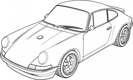 1 Digital Porsche 911 Coloring Page Printable Coloring Page - Etsy