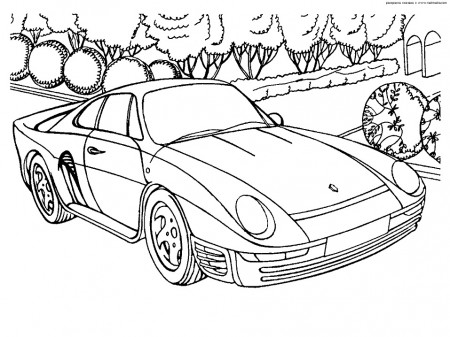 Porsche Coloring Pages - Free Printable Coloring Pages for Kids