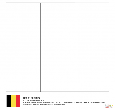 Flag of Belgium coloring page | Free ...