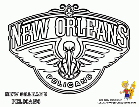 NBA New Orleans Pelicans Coloring Page - Get Coloring Pages