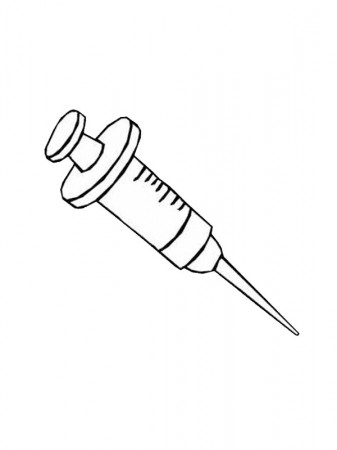 Syringe Coloring Page - Funny Coloring ...