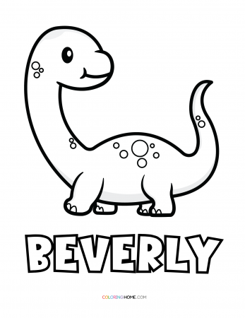 Beverly dinosaur coloring page