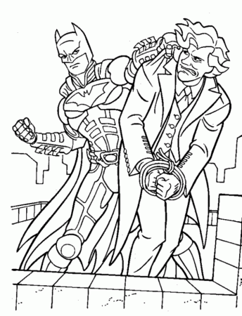 Batman And Joker Coloring Pages Free | Coloring Page