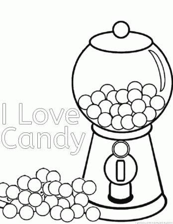 Coloring Pages Of Candy
