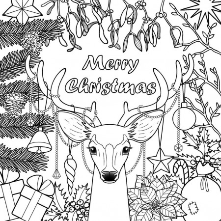 Free Printable Merry Christmas Coloring Pages For Kids Adults Sheets  Wordsearch – Approachingtheelephant