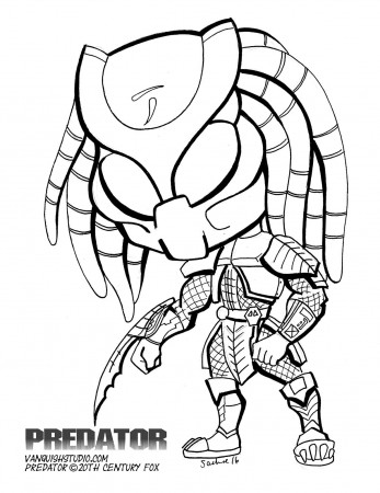 Predator Poster Coloring Page - Free Printable Coloring Pages for Kids