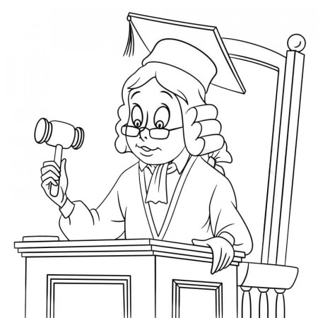 Judge 9 coloring page Coloring Page - Free Printable Coloring Pages for Kids