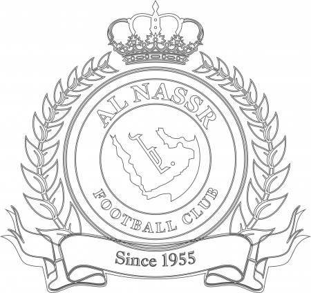 شعار نادي النصر السعودي -- Al Nassr coloring page #نادي#النصر