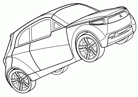 Mitsubishi 4x4 Asx coloring book to print and online