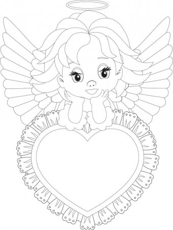 Little Angel Coloring Pages - Angel Coloring Pages - Coloring Pages For  Kids And Adults