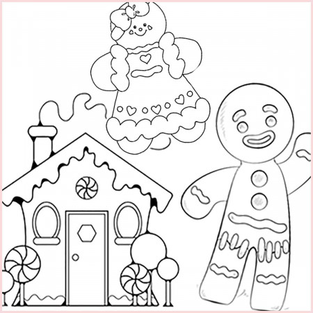 33 Gingerbread Man Coloring Pages (Free to Print) | Artsy Pretty Plants