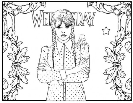 8 Wednesday Coloring Pages PDF Format - Etsy in 2023 | Ladybug coloring page,  Coloring pages, Cute coloring pages