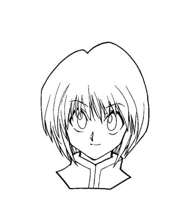 kurapika face Coloring Page - Anime Coloring Pages