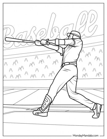 20 Baseball Coloring Pages (Free PDF ...