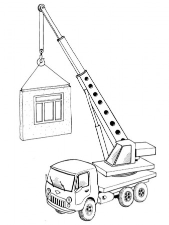 Free Hoisting crane coloring pages. Free Printable Hoisting crane coloring  pages.