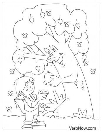 Free TREES Coloring Pages & Book for Download (Printable PDF) - VerbNow