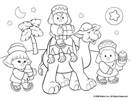 free printable religious christian christmas coloring page ...