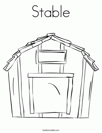 Barn Coloring Page - Twisty Noodle