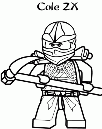 Cole Ninjago Coloring Pages | Cartoon Coloring pages of ...