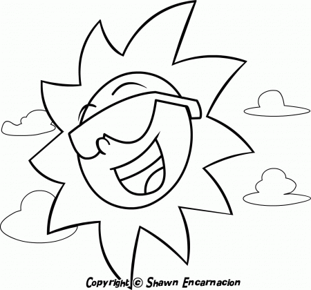 Sun Pictures To Color - Coloring Pages for Kids and for Adults