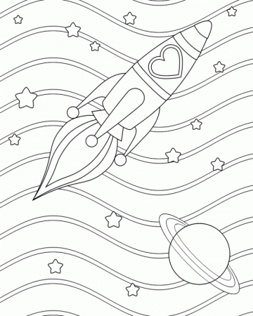Free Printable Rocket Ship Coloring Pages For Kids 129438 Space 