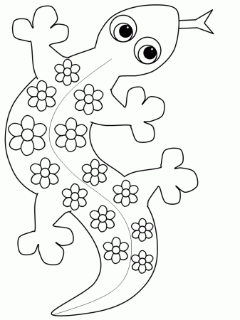 Gecko Animals Coloring Pages & Coloring Book