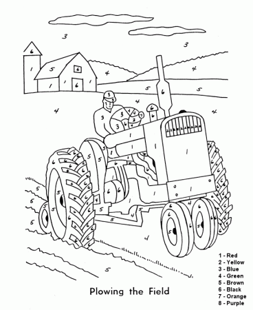 Farm Tractor Coloring Pages 233 | Free Printable Coloring Pages