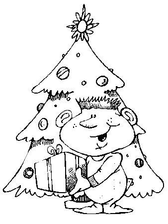Christmas tree coloring pages - coloring book - #11 Free Printable 