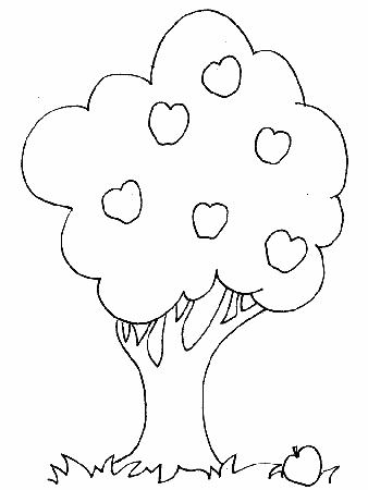 Printable Tree2 Trees Coloring Pages - Coloringpagebook.com