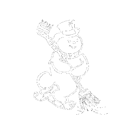 Frosty the Snowman Coloring Page | Purple Kitty