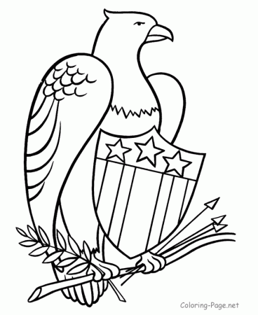 patriotic flag th of july coloring pages