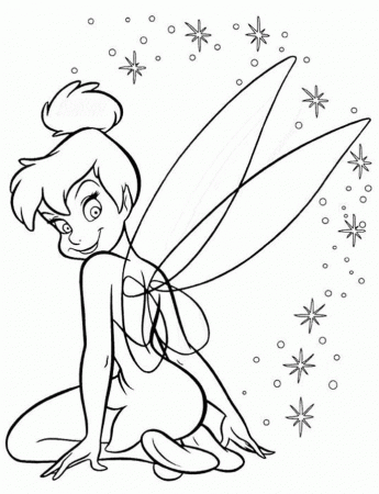 Tinkerbell colouring sheet | Di colouring activities