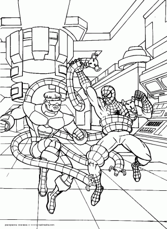 SpiderMan coloring pages 3 / SpiderMan / Kids printables coloring 
